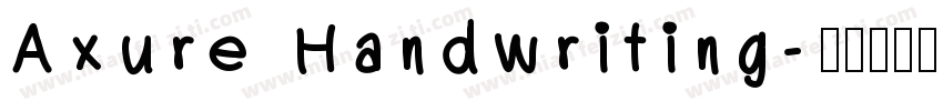 Axure Handwriting字体转换